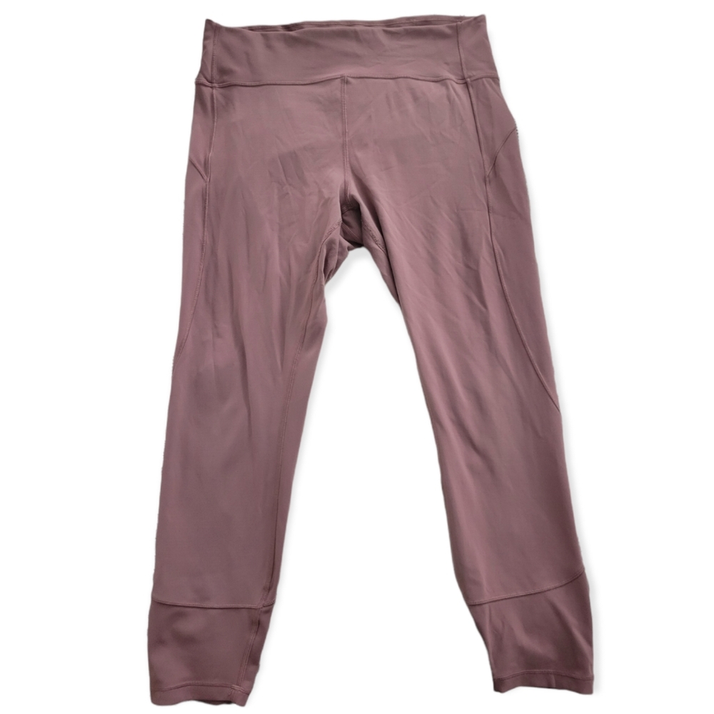 LULULEMON Mauve Pink In Movement Tight 25" Everlux Leggings. Size 14